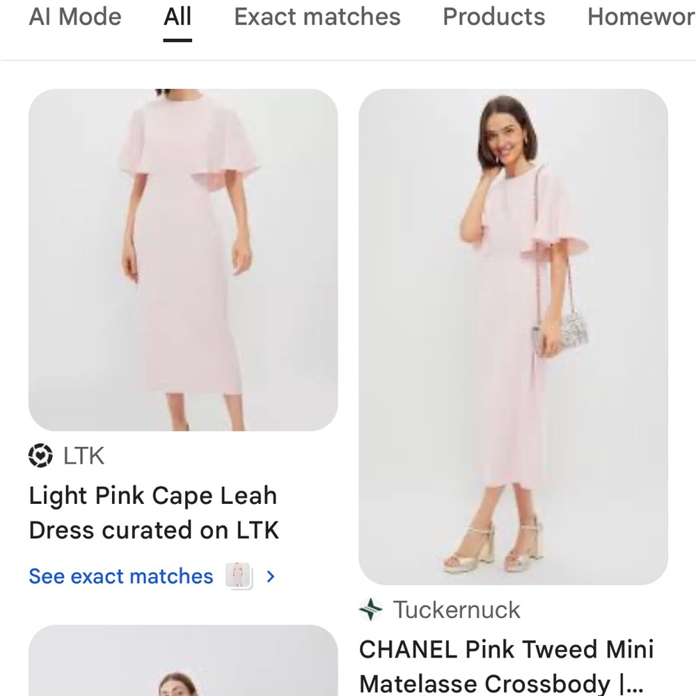 Elegant Light Pink Cape Dress